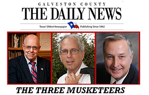 Header Graphic of Bill Sargent, Mark Mansius, and John Gay, the Three Musketeers